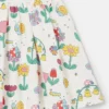 Klänning med blommönster och korta ärmar Klänning med blommönster och korta ärmar