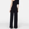 Kompakt stickad jumpsuit med en axel