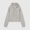 Kort hoodie med broderad logotyp Kort hoodie med broderad logotyp