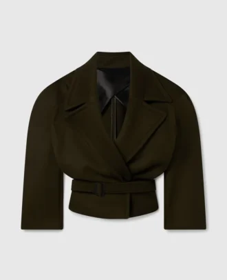 Kort trenchcoat med bälte Kort trenchcoat med bälte