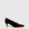 Kvadratisk tå, lackerade kitten heels Kvadratisk tå, lackerade kitten heels