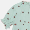 Ladybird kortärmad topp med plisserad kant