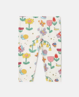 Leggings med blommönster