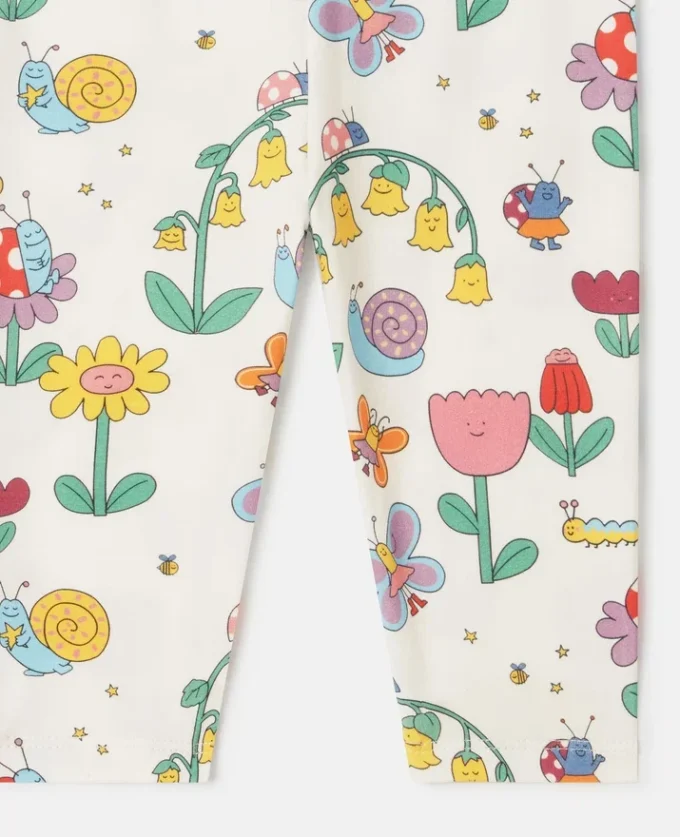Leggings med blommönster Leggings med blommönster