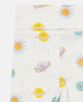 Leggings med planetmönster