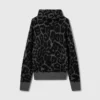Leopardmönstrad jacquardtröja med hög hals Leopardmönstrad jacquardtröja med hög hals