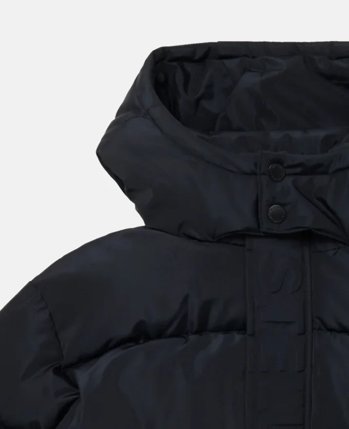 Lång pufferjacka med vändbar logotyp Lång pufferjacka med vändbar logotyp