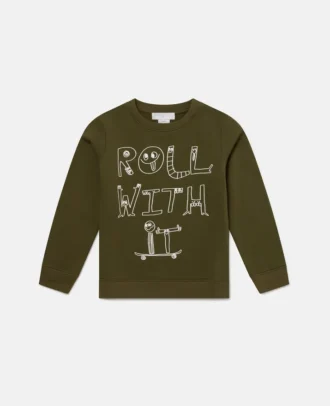 Långärmad T-shirt med grafiskt tryck