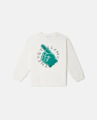 Långärmad T-shirt med logotyp och grafiskt tryck