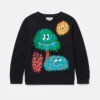 Långärmad T-shirt med monsteransikten Långärmad T-shirt med monsteransikten