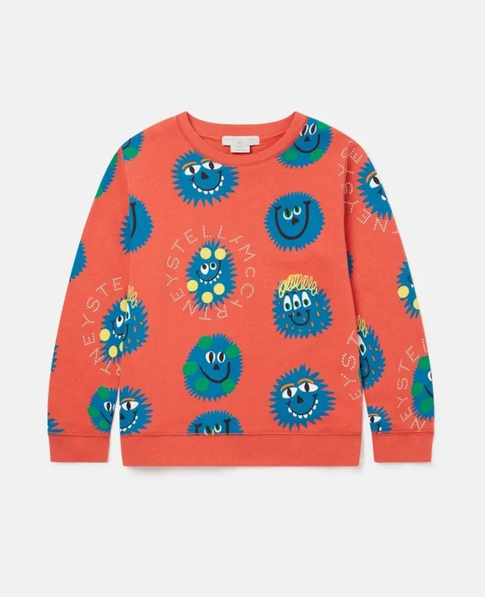 Långärmad T-shirt med monsteransikten Långärmad T-shirt med monsteransikten