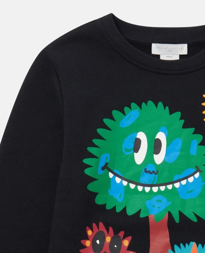 Långärmad T-shirt med monsteransikten Långärmad T-shirt med monsteransikten