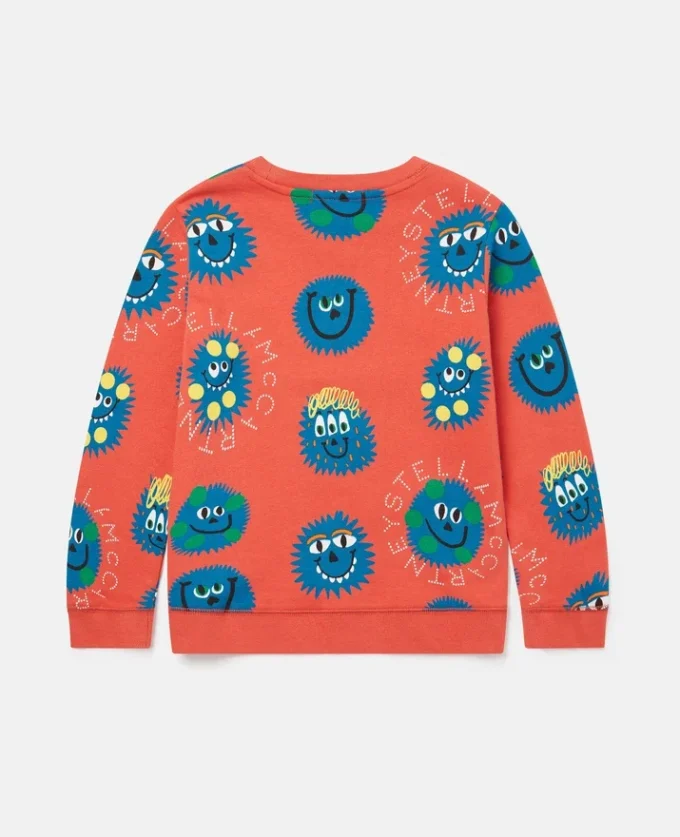 Långärmad T-shirt med monsteransikten Långärmad T-shirt med monsteransikten