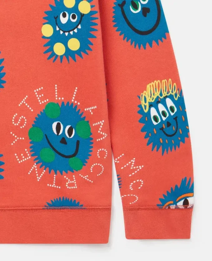 Långärmad T-shirt med monsteransikten Långärmad T-shirt med monsteransikten