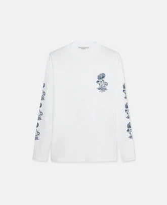 Långärmad T-shirt med svampmotiv