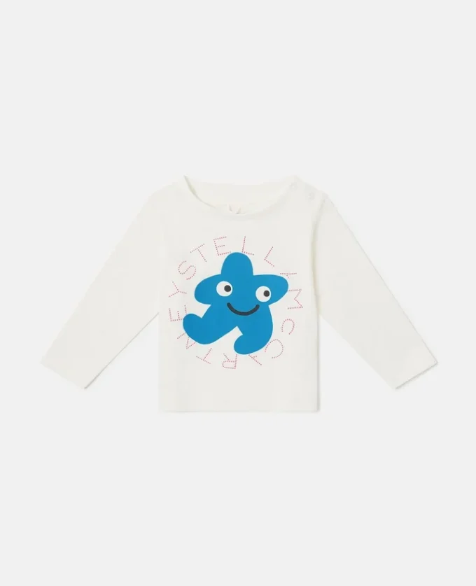 Långärmad topp med stjärngrafik Långärmad topp med stjärngrafik