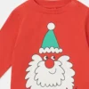 Långärmad tröja med jultomtegravyr Långärmad tröja med jultomtegravyr