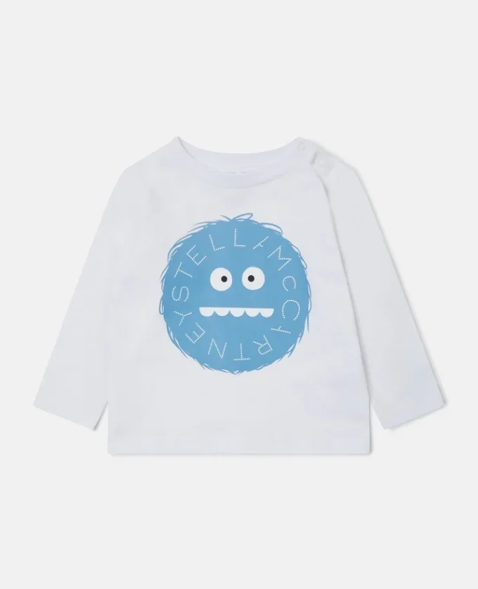 Långärmad tröja med Monster-tryck Långärmad tröja med Monster-tryck