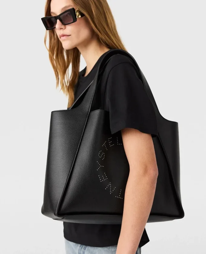 Logo Large Studded Tote Bag