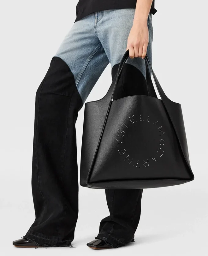 Logo Large Studded Tote Bag