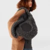 Logo Plush Teddy Hobo Large Tote Bag