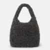 Logo Plush Teddy Hobo Large Tote Bag