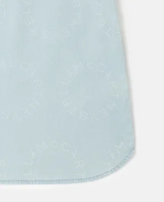 Logotyp-denimklänning Logotyp-denimklänning