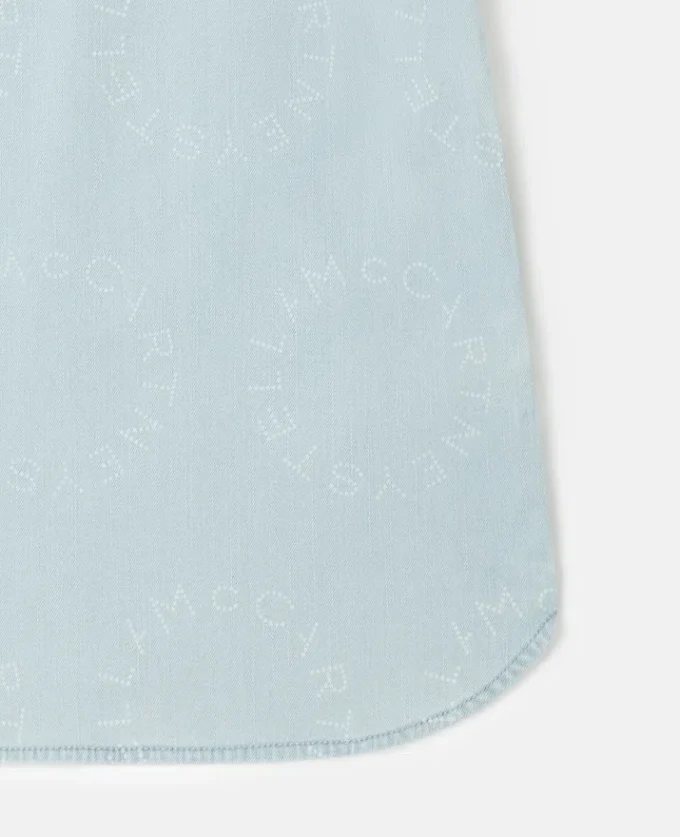 Logotyp-denimklänning Logotyp-denimklänning