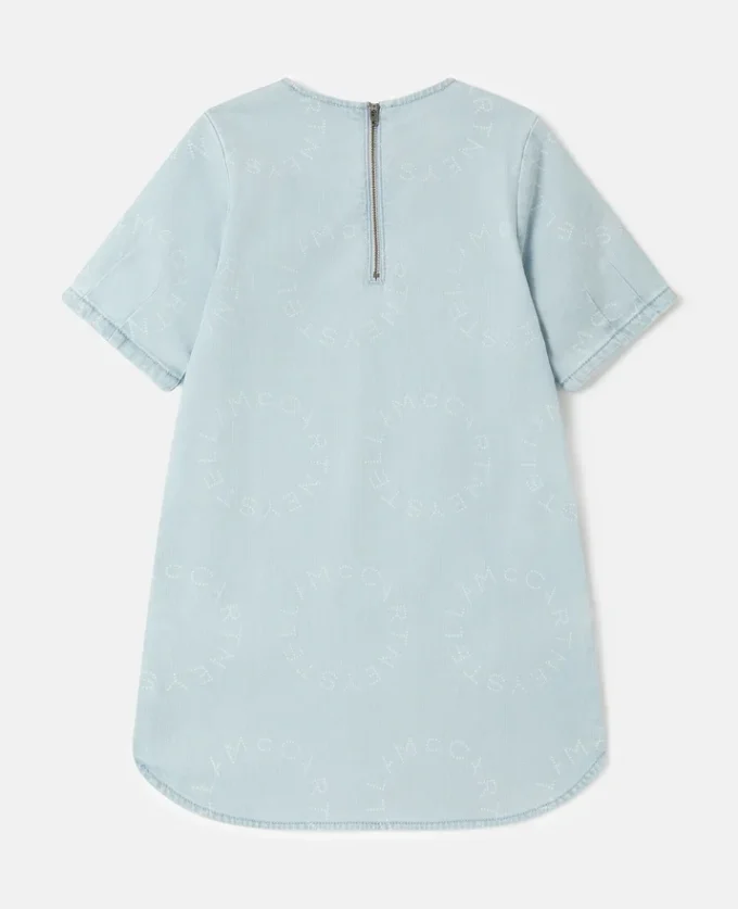 Logotyp-denimklänning Logotyp-denimklänning