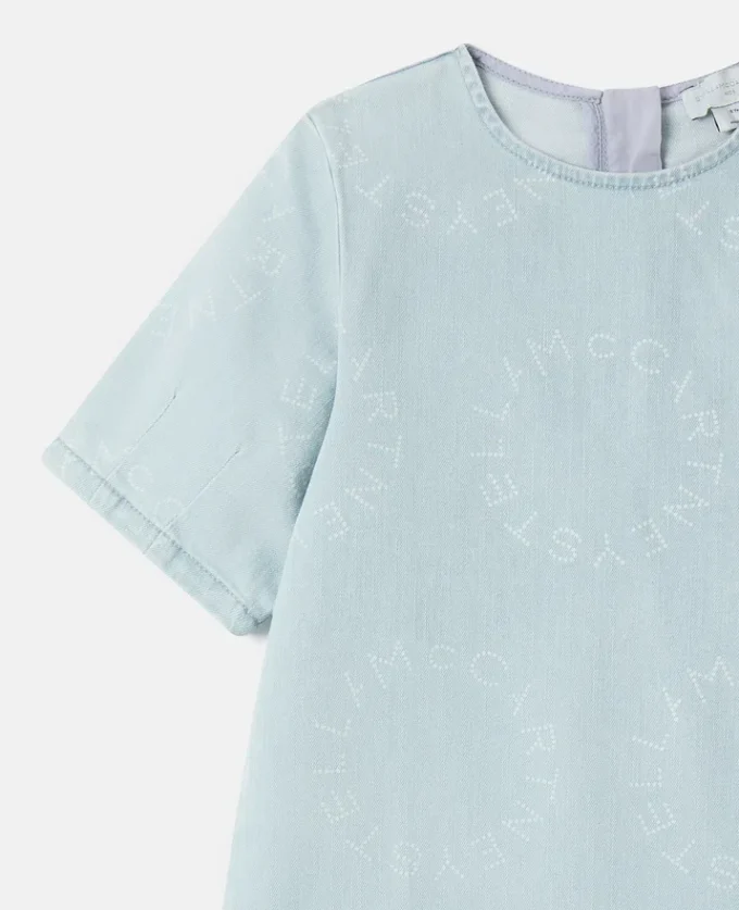 Logotyp-denimklänning Logotyp-denimklänning