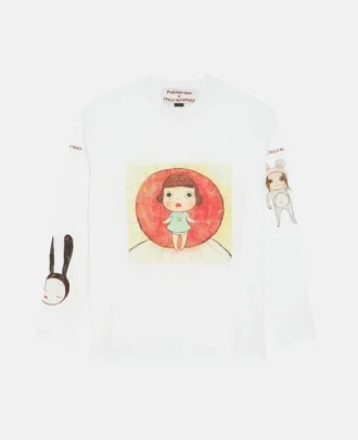 Lonesome Puppy-tryckt T-shirt