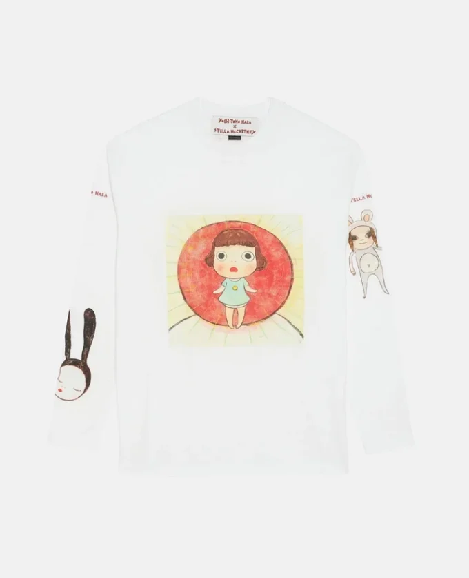 Lonesome Puppy-tryckt T-shirt Lonesome Puppy-tryckt T-shirt