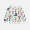 Magicians Bunny Print Crewneck Sweatshirt
