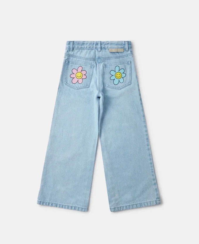 Midhög jeans med vida ben Midhög jeans med vida ben