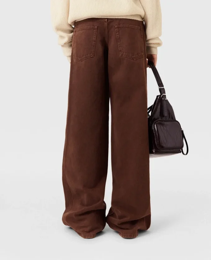 Midhög jeans med vida ben Midhög jeans med vida ben