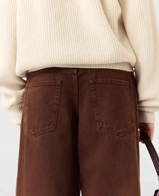 Midhög jeans med vida ben Midhög jeans med vida ben