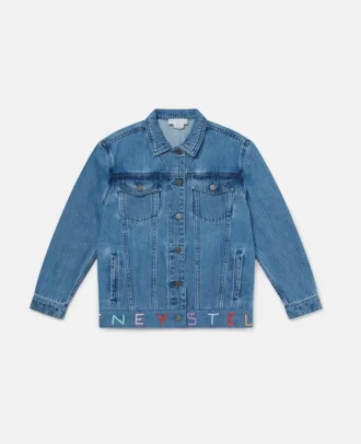 Moniker broderad jeansjacka Moniker broderad jeansjacka