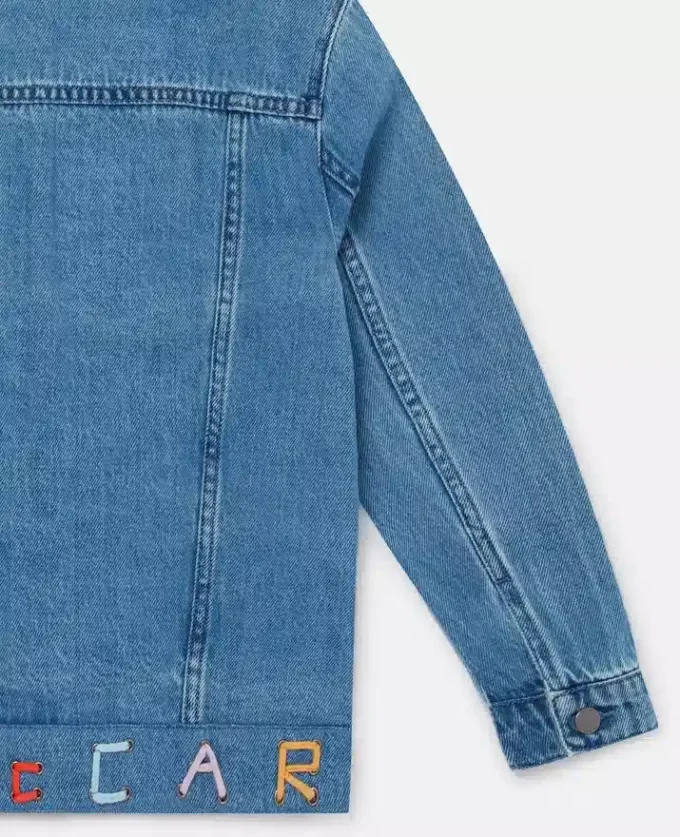 Moniker broderad jeansjacka Moniker broderad jeansjacka