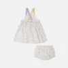 Märke Set med tryckt klänning och bloomers Märke Set med tryckt klänning och bloomers