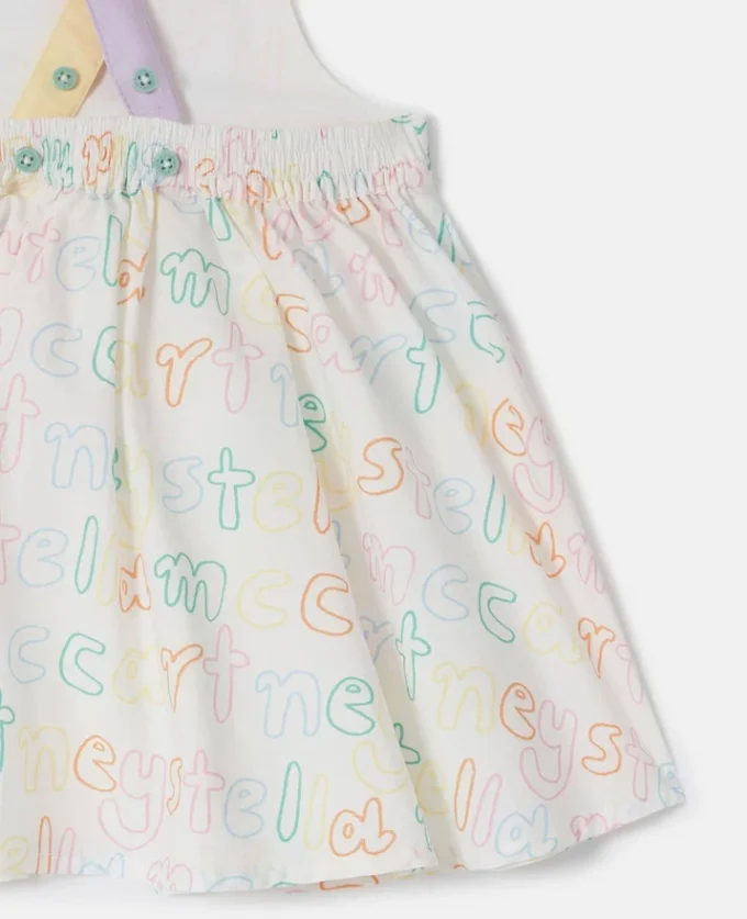 Märke Set med tryckt klänning och bloomers Märke Set med tryckt klänning och bloomers