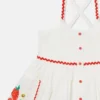 Ängelsvansbroderad ärmlös klänning Ängelsvansbroderad ärmlös klänning