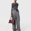 Off-shoulder-tröja med långa ärmar