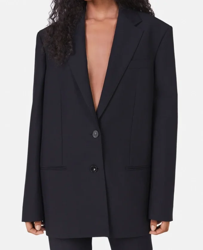 Oversized blazer med Prince of Wales-rutmönster Oversized blazer med Prince of Wales-rutmönster