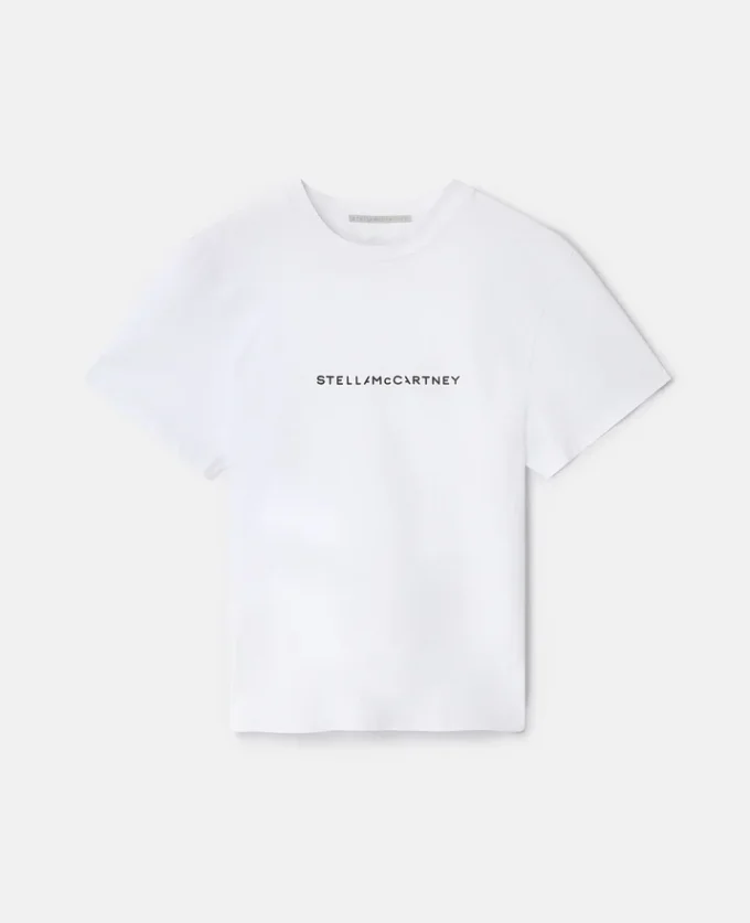 Oversized bomullst-shirt med logotyp