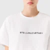 Oversized bomullst-shirt med logotyp