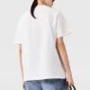Oversized bomullst-shirt med logotyp
