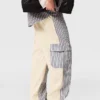 Oversized cargo-byxor med blandade ränder Oversized cargo-byxor med blandade ränder