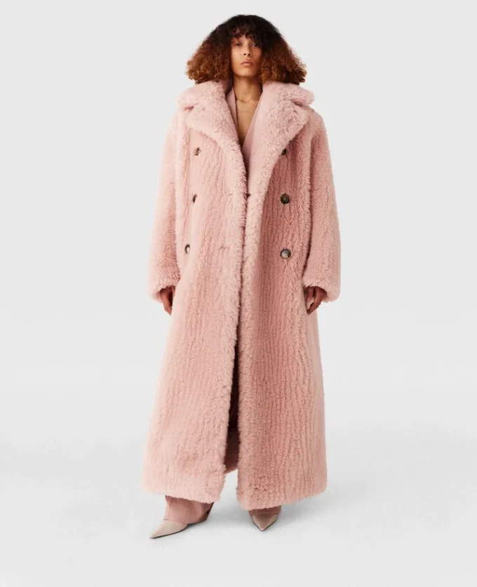 Oversized lång kappa i plysch Oversized lång kappa i plysch