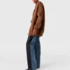 Oversized ribbad V-ringad kofta Oversized ribbad V-ringad kofta