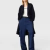 Oversized satin-cargobyxor